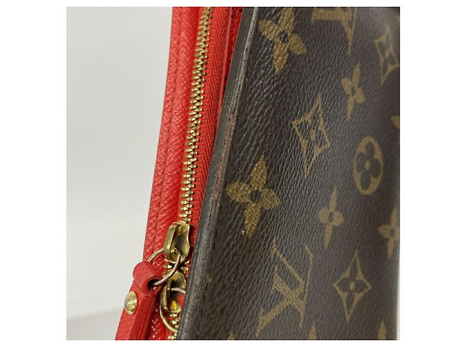 Louis Vuitton Monogram Wave Portefeuille Insolite Long Wallet Rosso - vista 7