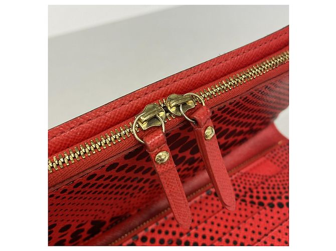 Louis Vuitton Monogram Wave Portefeuille Insolite Long Wallet Rosso - vista 8