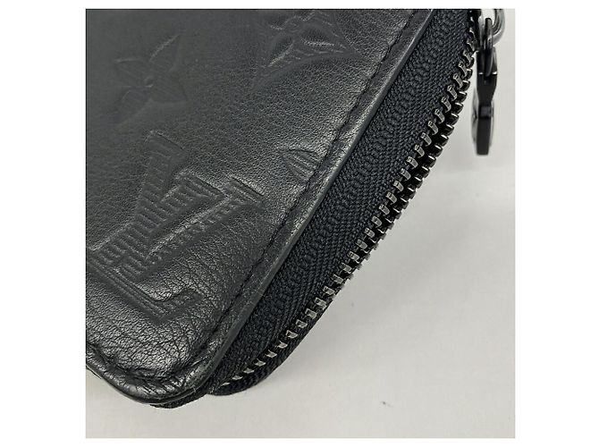 Louis Vuitton Monogram Shadow Zippy Wallet Black - view 7