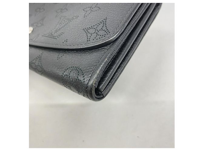 Louis Vuitton Mahina Portefeuille Iris Long Wallet Nero - vista 5