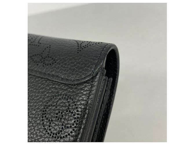 Louis Vuitton Mahina Portefeuille Iris Long Wallet Nero - vista 7