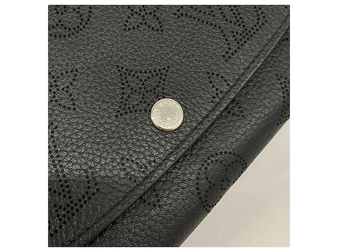 Louis Vuitton Mahina Portefeuille Iris Long Wallet Nero - vista 8