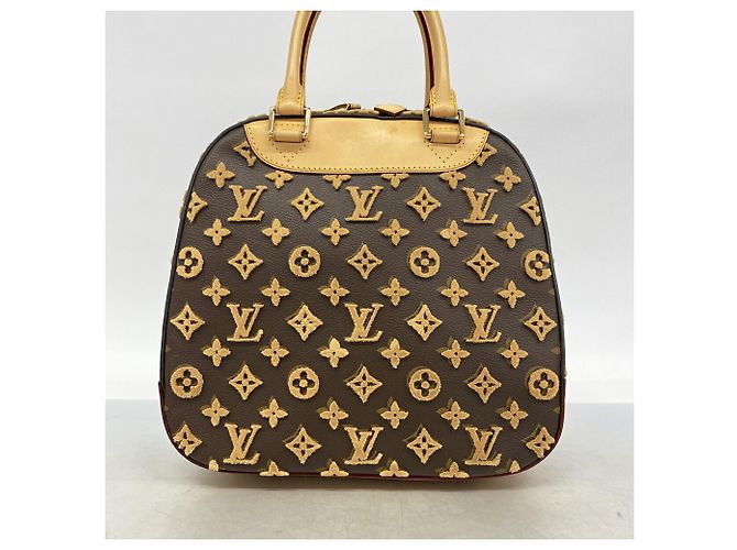 Louis Vuitton Monogram Tuftage 3D Deauville Cube Handtasche Beige - Ansicht 10