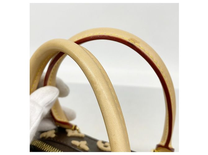 Louis Vuitton Monogram Tuftage 3D Deauville Cube Handtasche Beige - Ansicht 7