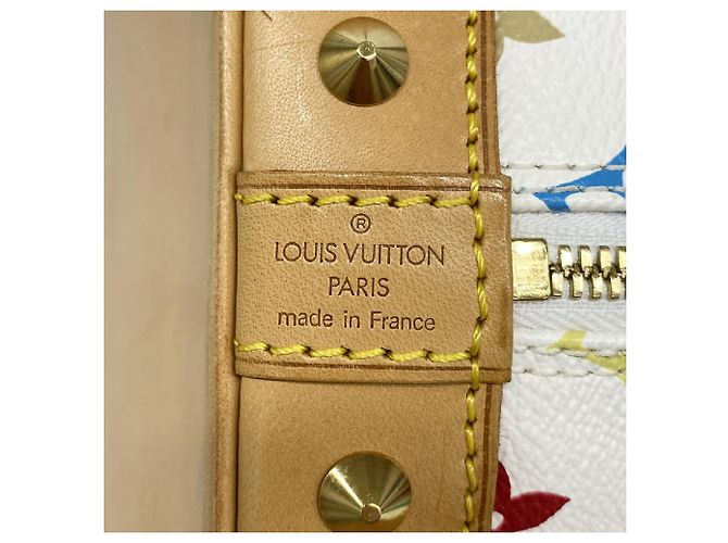 Borsa a mano Louis Vuitton Alma Monogram Multicolor M92647 Blanc Bianco - vista 5