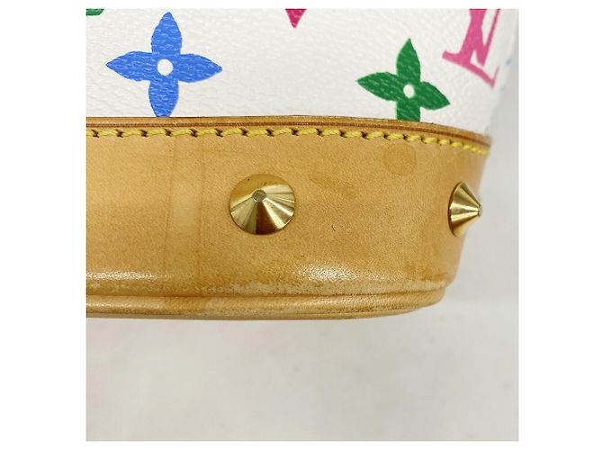 Borsa a mano Louis Vuitton Alma Monogram Multicolor M92647 Blanc Bianco - vista 6