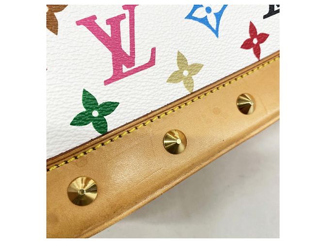 Borsa a mano Louis Vuitton Alma Monogram Multicolor M92647 Blanc Bianco - vista 9