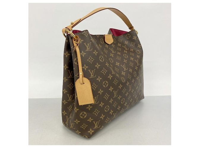 Borsa a tracolla Louis Vuitton Monogram Graceful MM Marrone - vista 2