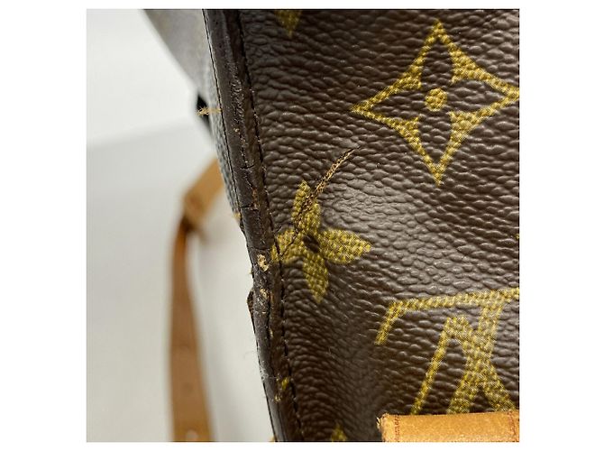 Borsa a tracolla Louis Vuitton Monogram Saint Cloud GM Marrone - vista 8