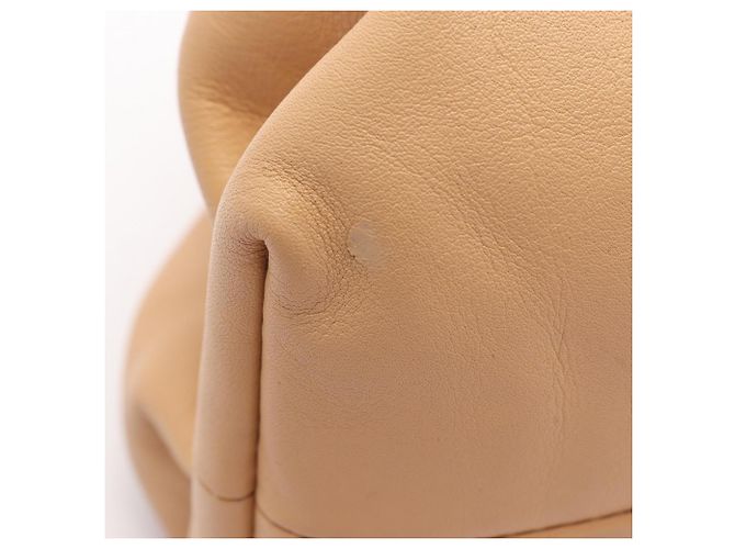 Borsa a mano pouch Bottega Veneta in pelle beige - vista 5