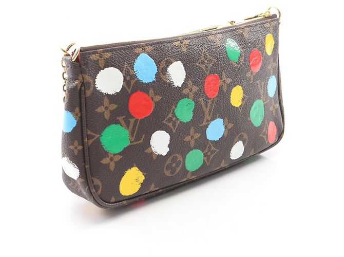 Louis Vuitton x Yayoi Kusama Multi Pochette Accessoires Marrone Multicolore - vista 2