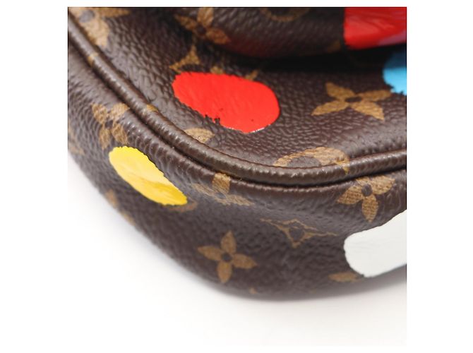 Louis Vuitton x Yayoi Kusama Multi Pochette Accessoires Marrone Multicolore - vista 5