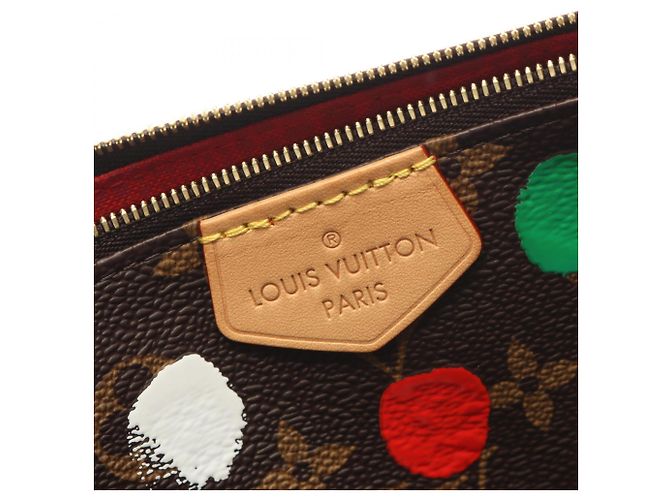 Louis Vuitton x Yayoi Kusama Multi Pochette Accessoires Marrone Multicolore - vista 6