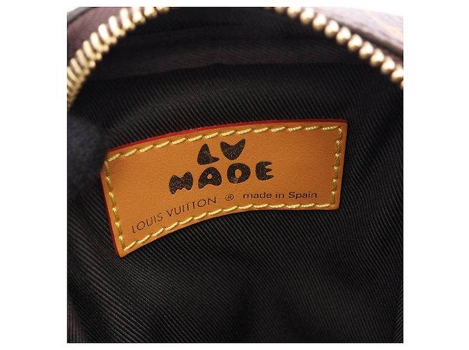 Louis Vuitton x NIGO Double Phone Pouch Marrone - vista 4