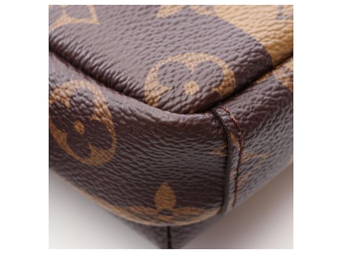 Louis Vuitton x NIGO Double Phone Pouch Marrone - vista 6