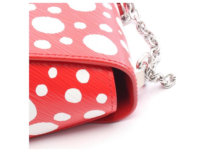 Borsa a tracolla Louis Vuitton LV x YK Twist MM Bianco Rosso - vista 7