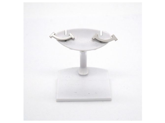Orecchini Tiffany & Co. T Smile in oro bianco 18K - vista 2