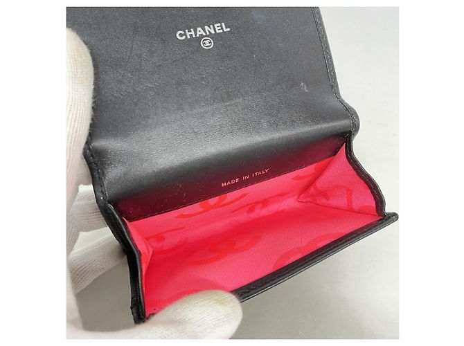Tarjetero Chanel Cambon de piel de cordero Negro - vista 3