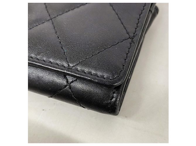 Tarjetero Chanel Cambon de piel de cordero Negro - vista 6