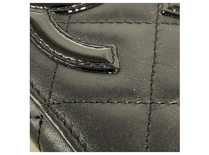 Tarjetero Chanel Cambon de piel de cordero Negro - vista 7