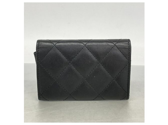 Tarjetero Chanel Cambon de piel de cordero Negro - vista 9