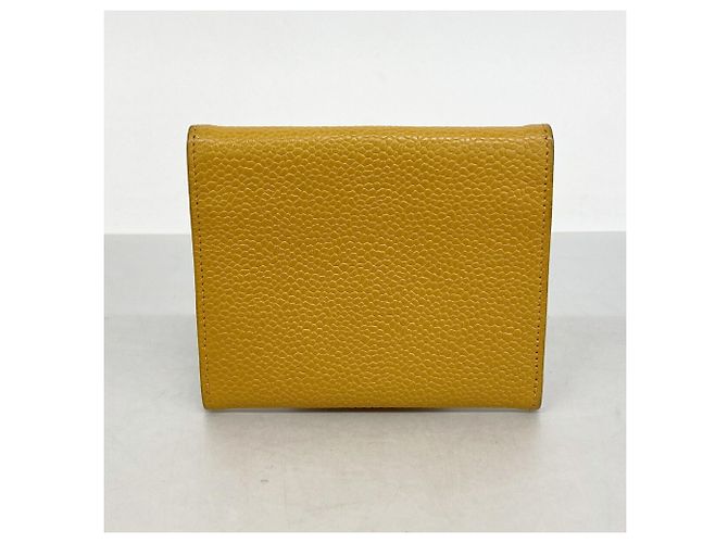Monedero Chanel de piel de becerro granulada naranja - vista 7