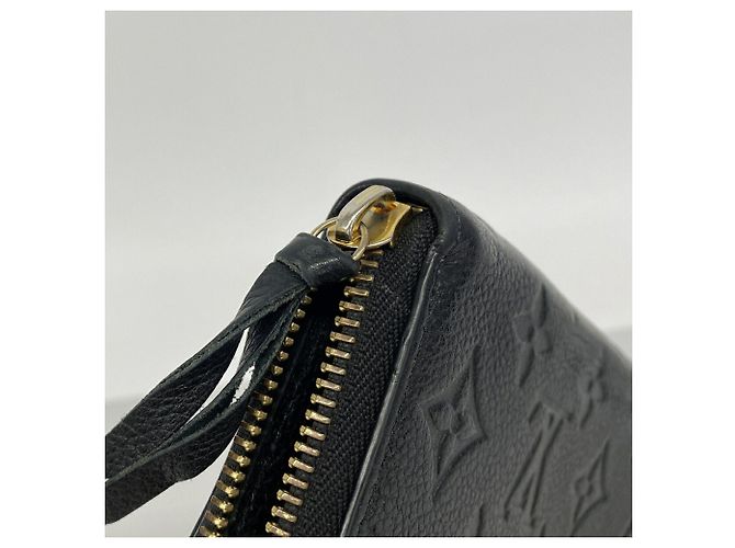 Louis Vuitton Monogram Empreinte Portefeuille Clemence Long Wallet Nero - vista 7