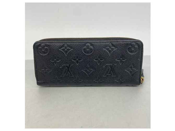 Louis Vuitton Monogram Empreinte Portefeuille Clemence Long Wallet Nero - vista 8