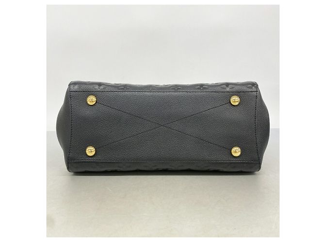 Borsa Louis Vuitton Monogram Empreinte Montaigne MM Nero - vista 3