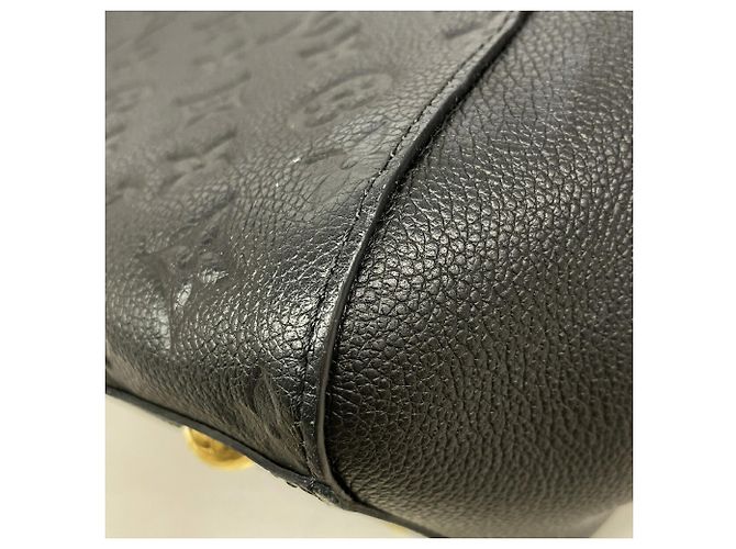 Borsa Louis Vuitton Monogram Empreinte Montaigne MM Nero - vista 6