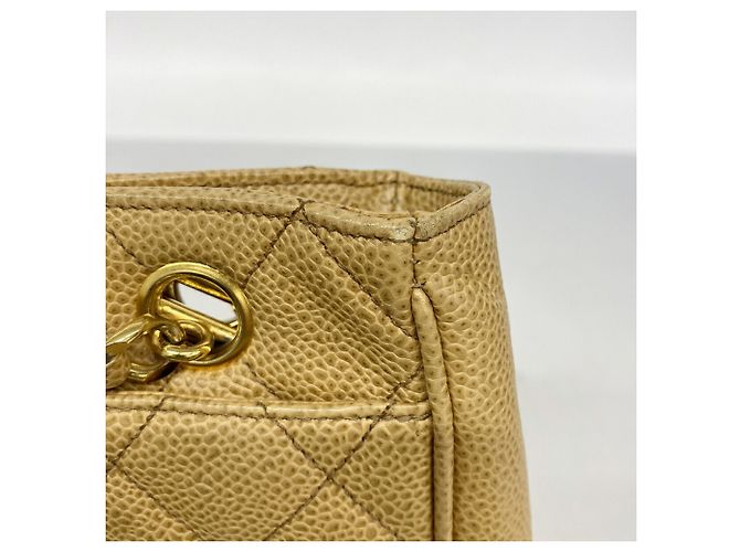 Borsa a tracolla Chanel Matelassé Beige - vista 7