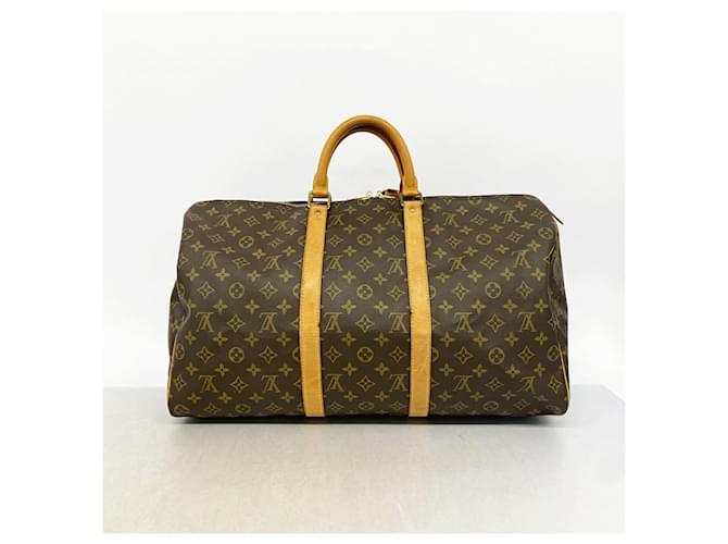 Louis Vuitton Boston Monogram Keepall 50 Marrone - vista 11