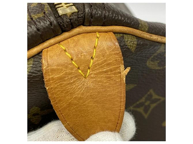 Louis Vuitton Boston Monogram Keepall 50 Marrone - vista 8