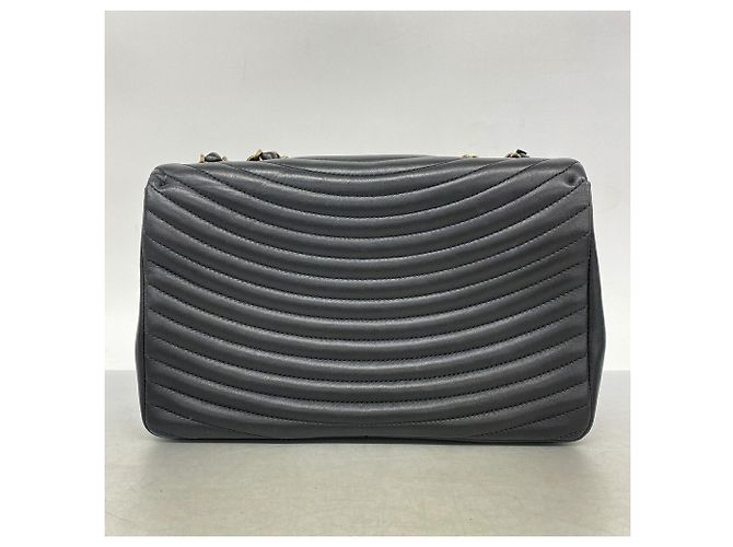 Borsa a tracolla Chanel in pelle d'agnello nera Nero - vista 11