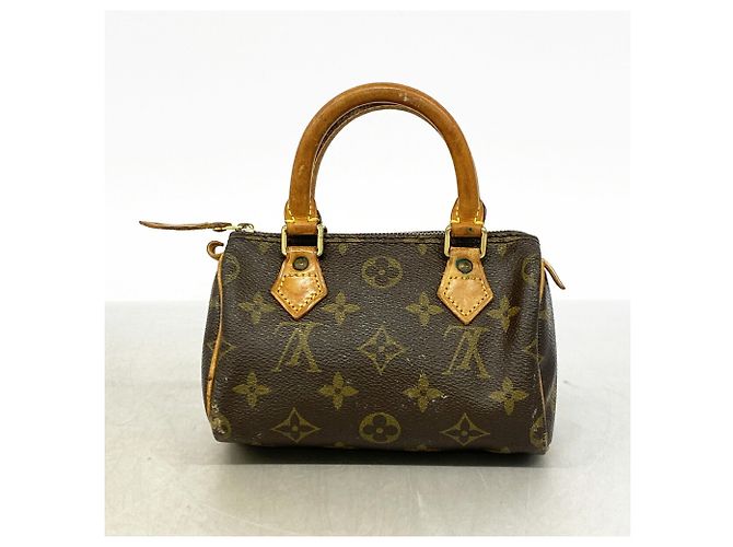Louis Vuitton Monogram Mini Speedy Handtasche Braun - Ansicht 10