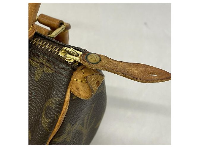 Louis Vuitton Monogram Mini Speedy Handtasche Braun - Ansicht 9