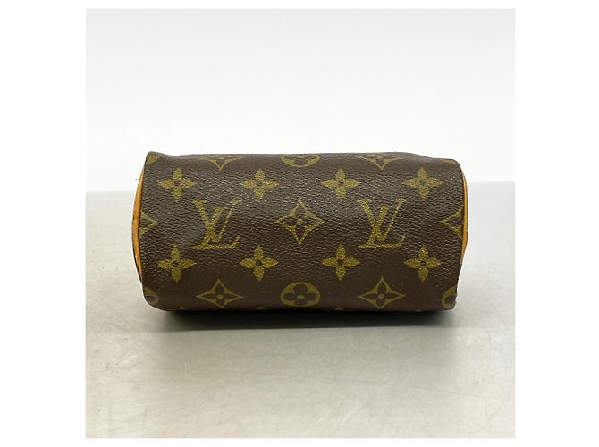 Borsa a mano Louis Vuitton Monogram Mini Speedy Marrone - vista 3