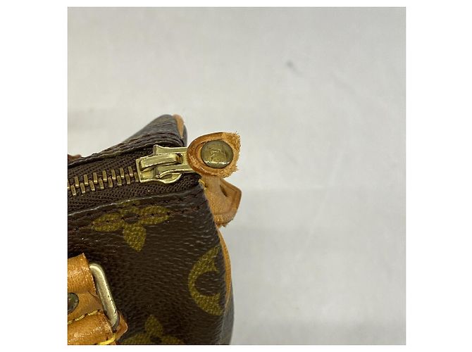 Borsa a mano Louis Vuitton Monogram Mini Speedy Marrone - vista 7