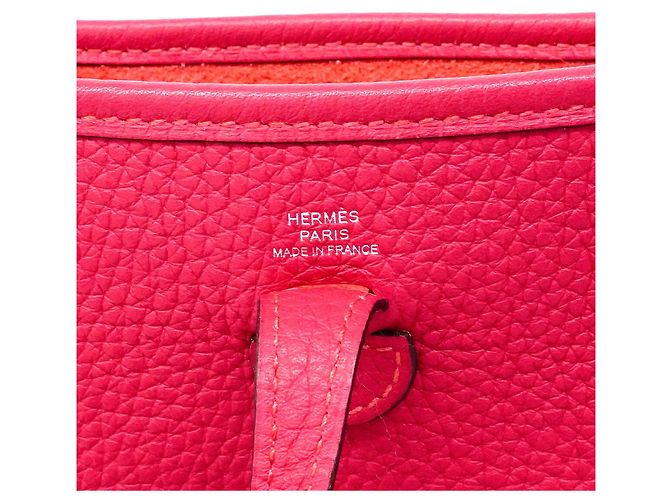 Hermès Borsa a tracolla Hermes Evelyne TPM Rosa - vista 5