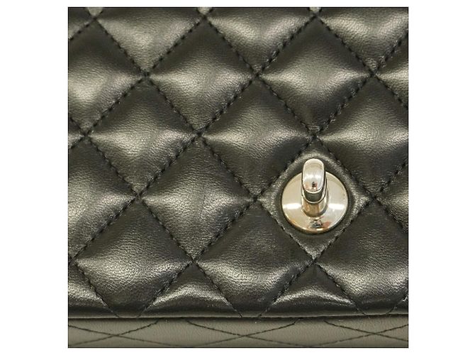 Timeless Borsa a tracolla Chanel Mini Matelassé con catena Nero - vista 11