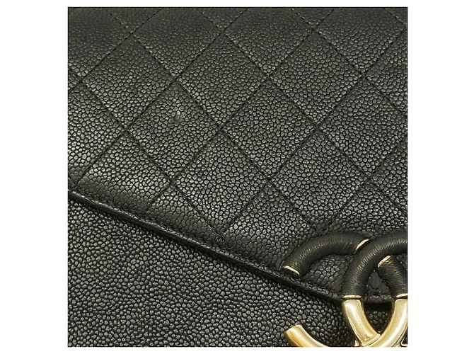 Borsa Chanel Half Coco nera in pelle di vitello Nero - vista 12