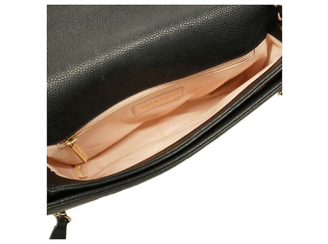 Borsa Chanel Half Coco nera in pelle di vitello Nero - vista 4