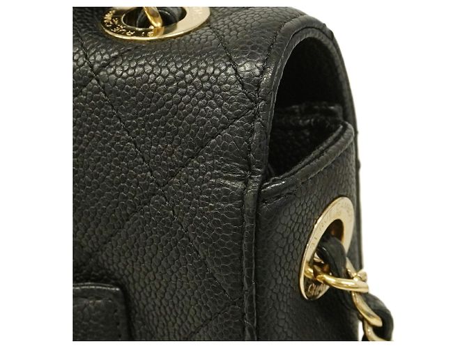 Borsa Chanel Half Coco nera in pelle di vitello Nero - vista 6