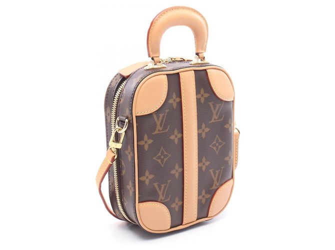 Borsa a mano 2-Way Louis Vuitton Valisette Vertical Marrone - vista 2
