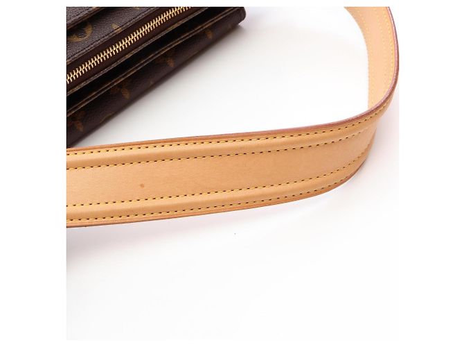 Borsa a tracolla Louis Vuitton Vivacite GM Monogram Marrone - vista 11
