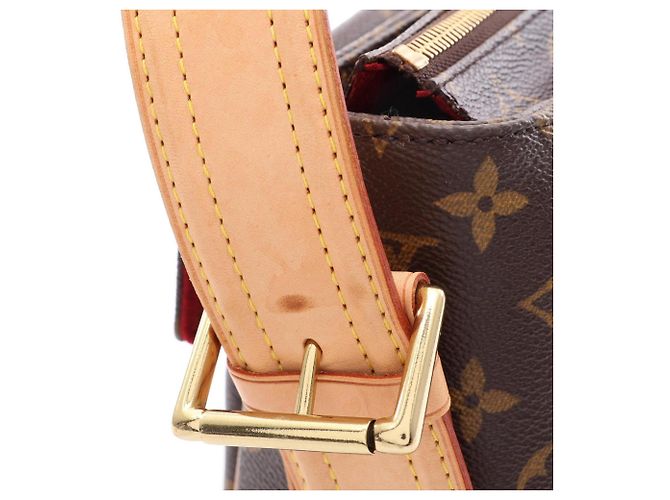 Borsa a tracolla Louis Vuitton Vivacite GM Monogram Marrone - vista 13