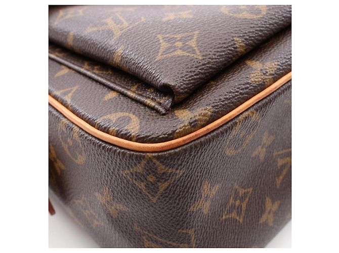 Borsa a tracolla Louis Vuitton Vivacite GM Monogram Marrone - vista 8
