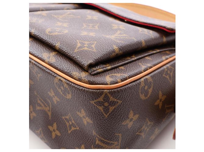 Borsa a tracolla Louis Vuitton Vivacite GM Monogram Marrone - vista 9