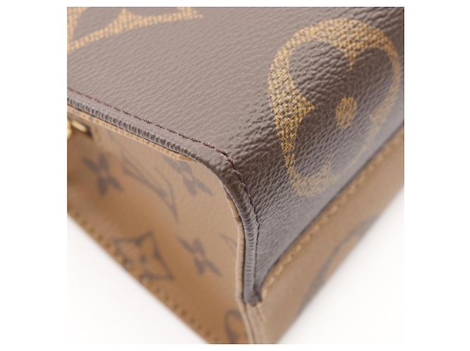 Borsa 2-Way Louis Vuitton OnTheGo EW Chain Monogram Reverse Marrone - vista 5