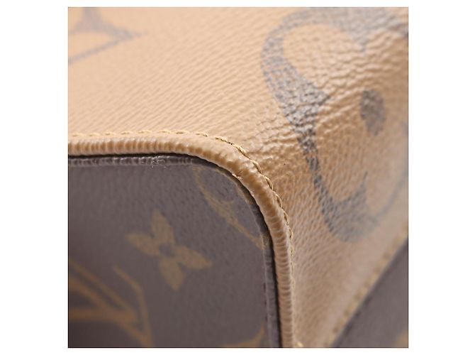 Borsa 2-Way Louis Vuitton OnTheGo EW Chain Monogram Reverse Marrone - vista 7